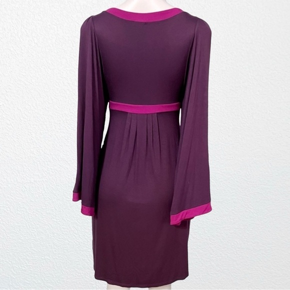New Ella Moss Jersey Knit Dress SZ XS Purple + Fuchsia - Picture 5 of 12